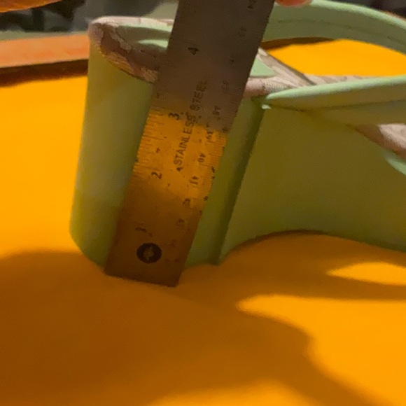 Coach Pistachio (Green) Platform Wedge Flip Flops Size 9, NWT - Picture 15 of 16